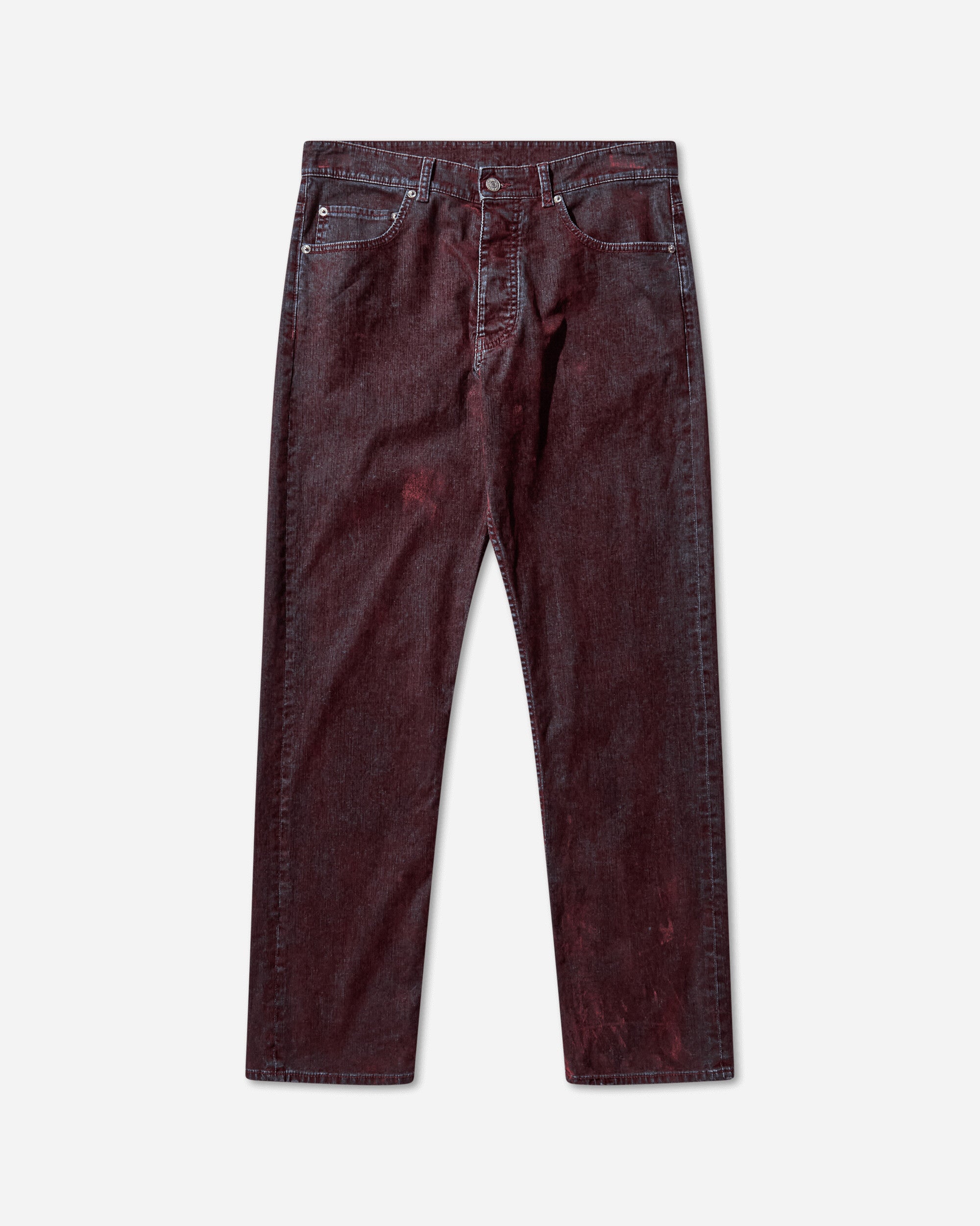 MM6 Maison Margiela Mm6 Pants 5 Pockets Burgundy Pants Casual SH2LA0037 227