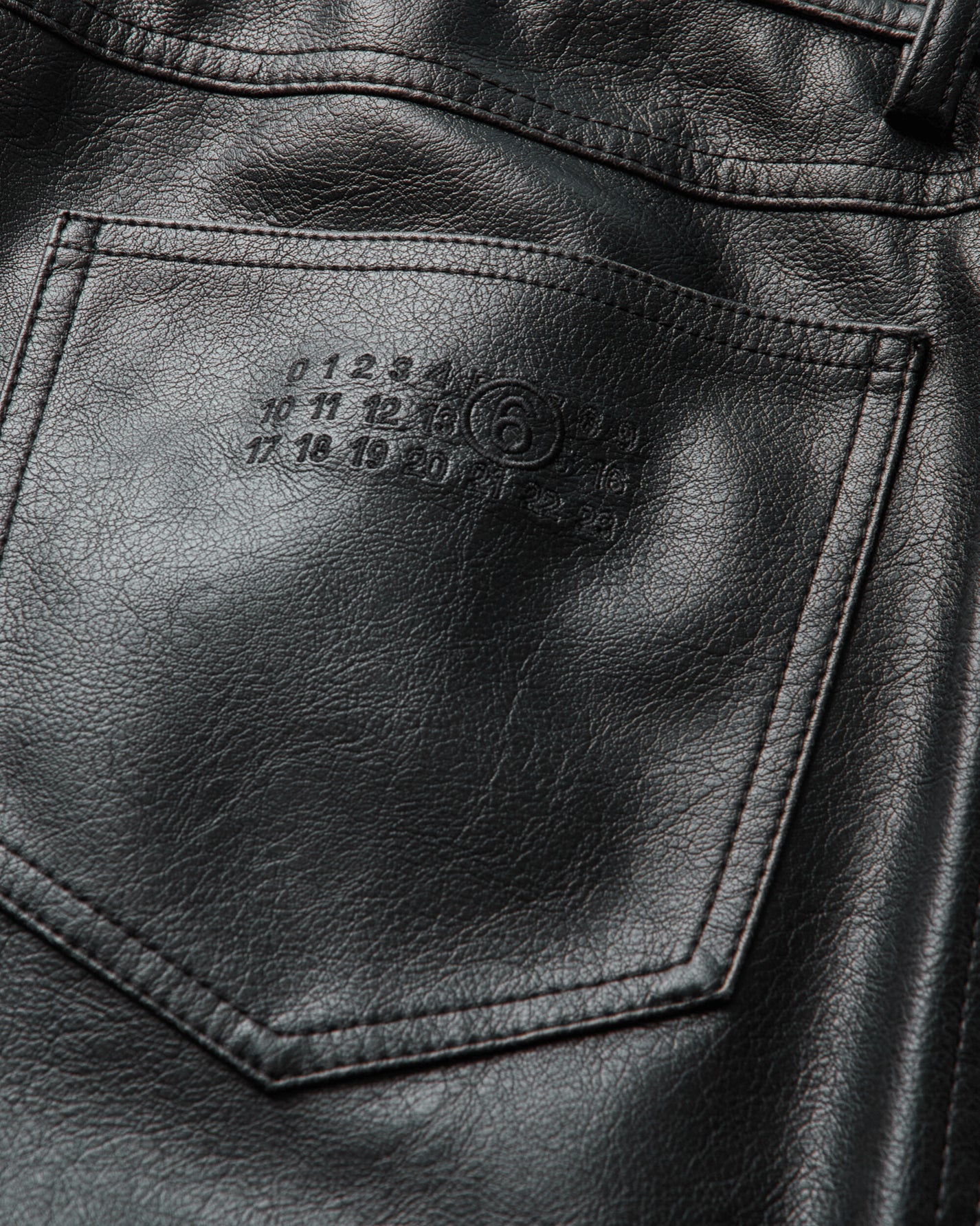 MM6 Maison Margiela Pants 5 Pockets Black Pants Casual SH0LA0046 900