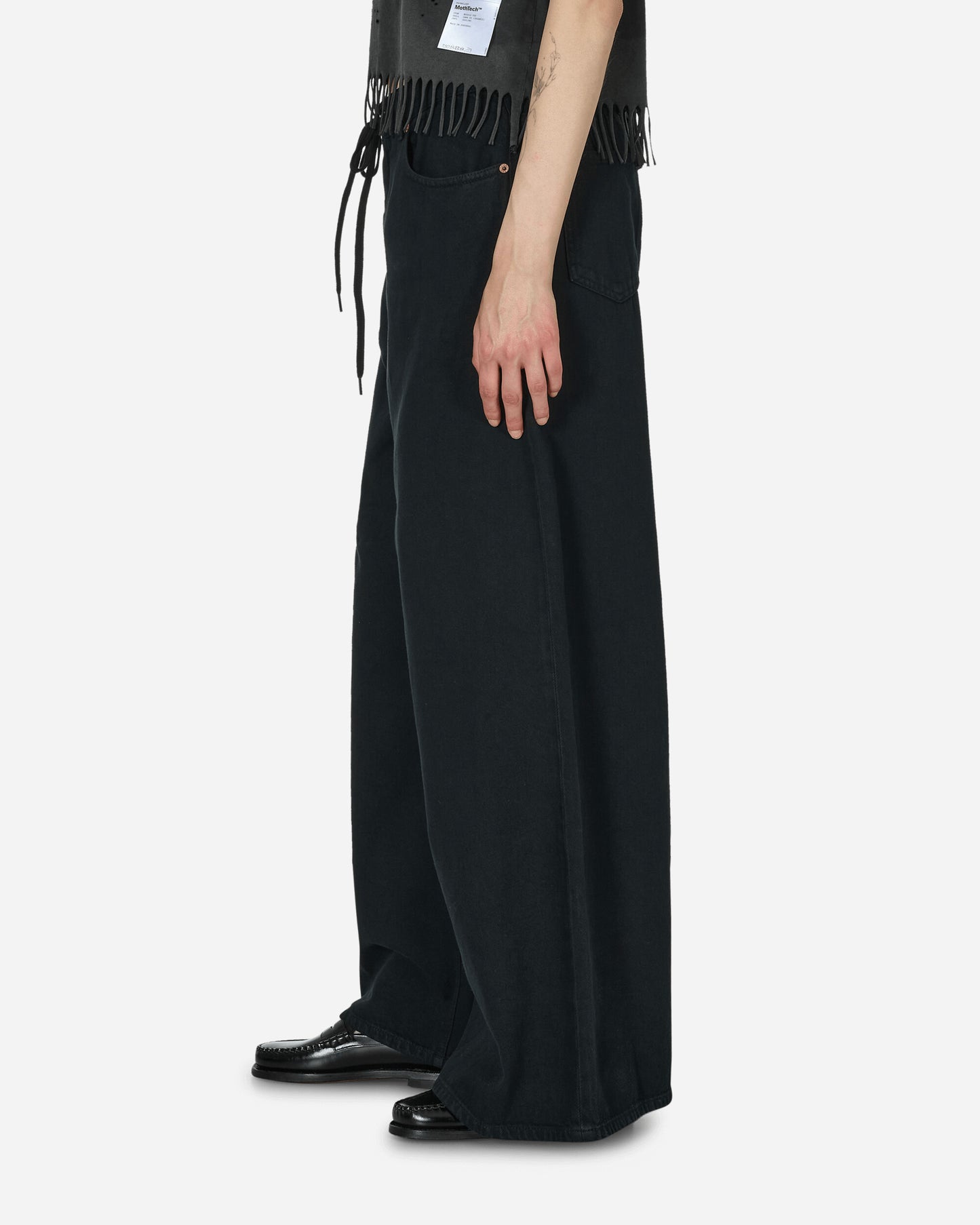 MM6 Maison Margiela Wmns Pants 5 Pockets Black Pants Casual S52LA0239 900