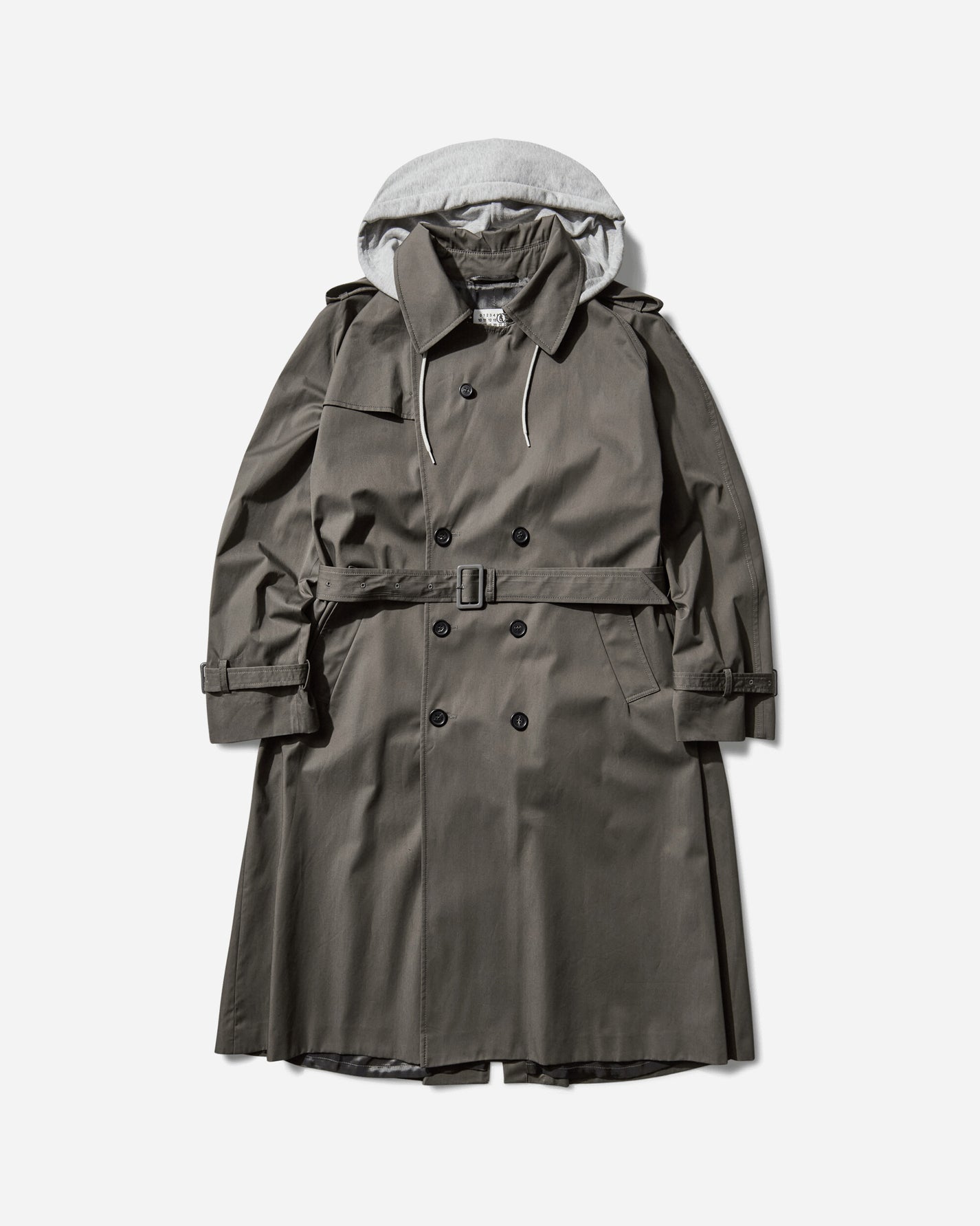 MM6 Maison Margiela Mm6 Trench Coat Grey Coats and Jackets Coats SH0AH0005 860