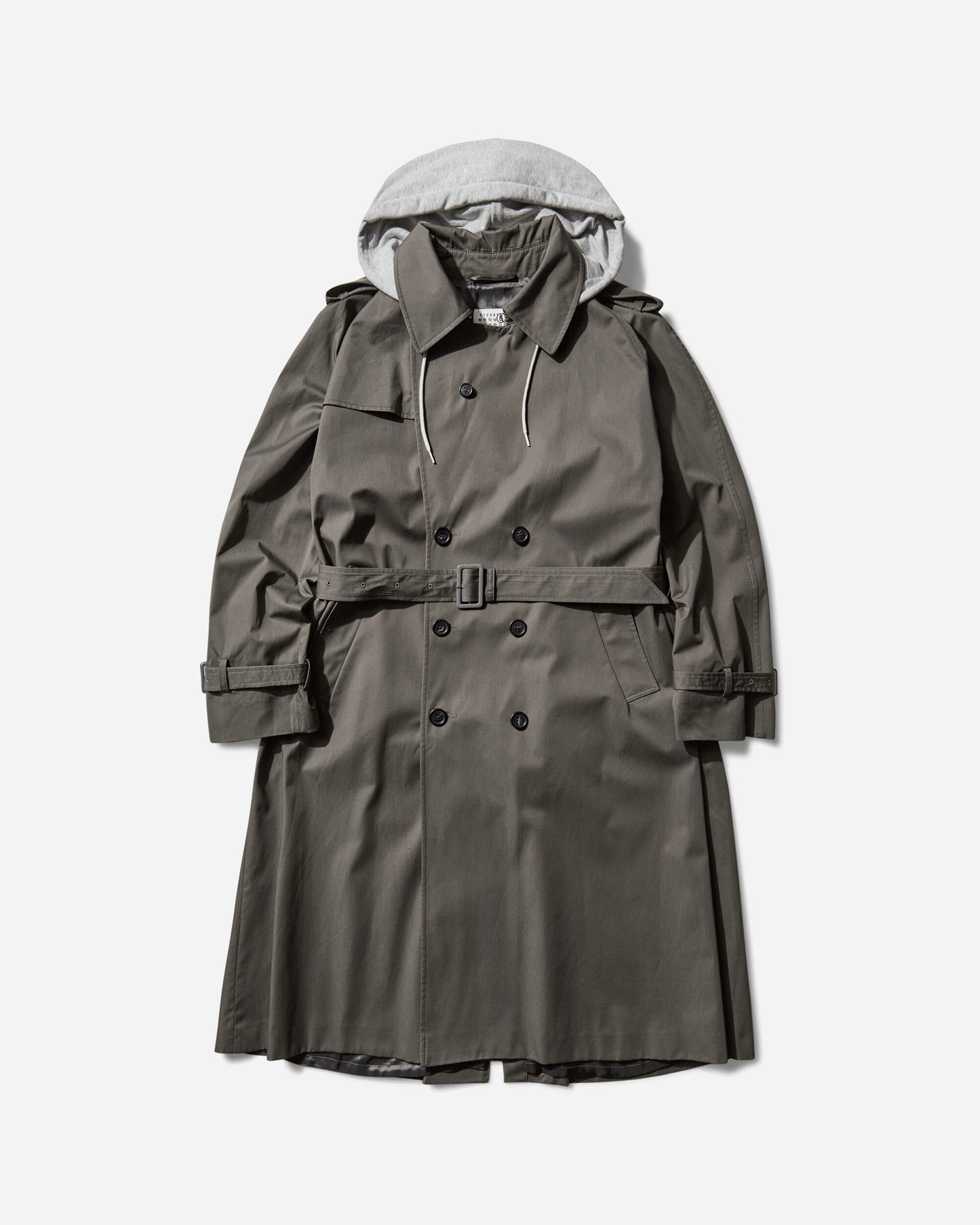 MM6 Maison Margiela Mm6 Trench Coat Grey Coats and Jackets Coats SH0AH0005 860
