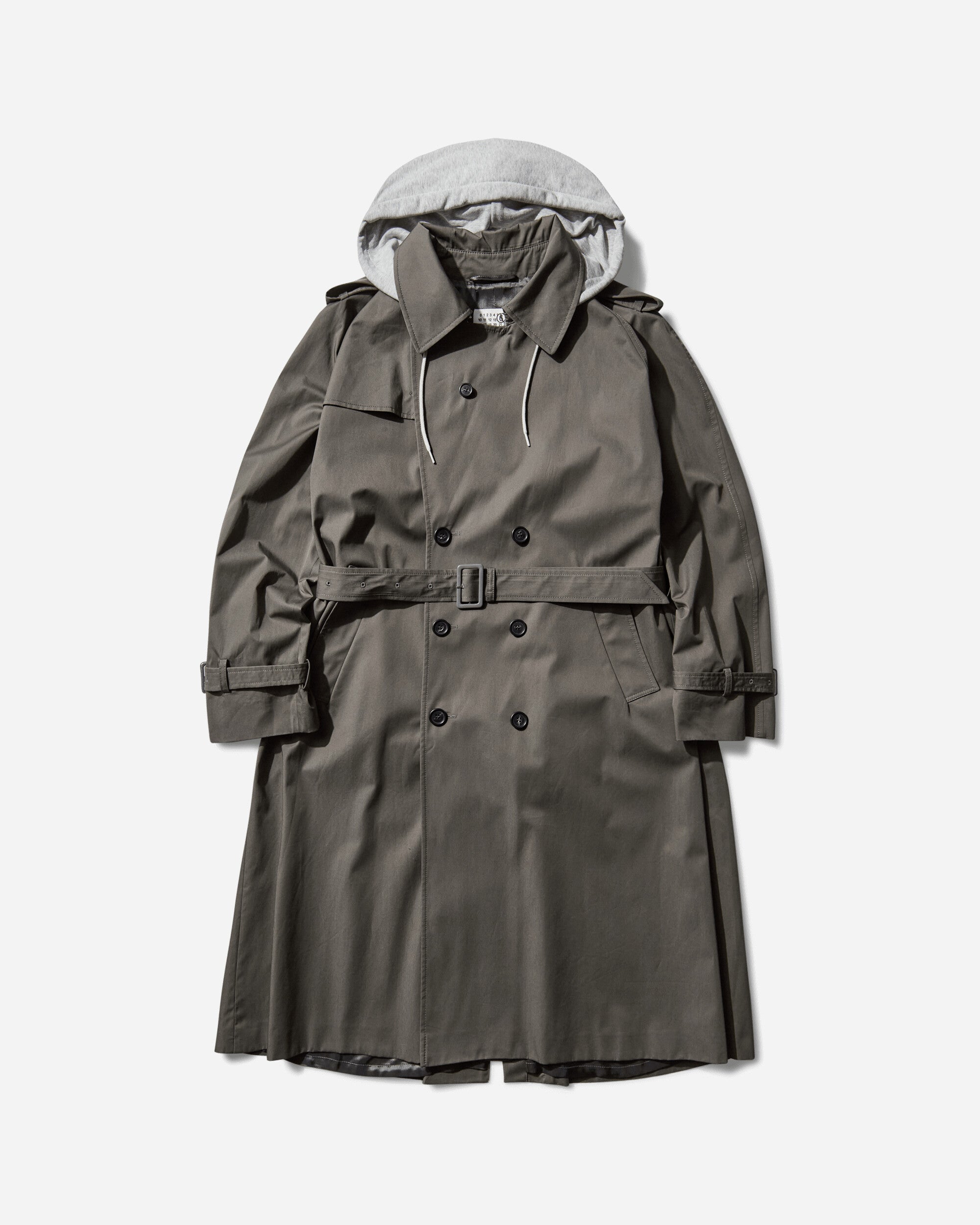 MM6 Maison Margiela Mm6 Trench Coat Grey Coats and Jackets Coats SH0AH0005 860