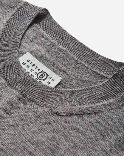 MM6 Maison Margiela Mm6 Crewneck Grey melange Sweatshirts Crewneck SH0HL0032 816M