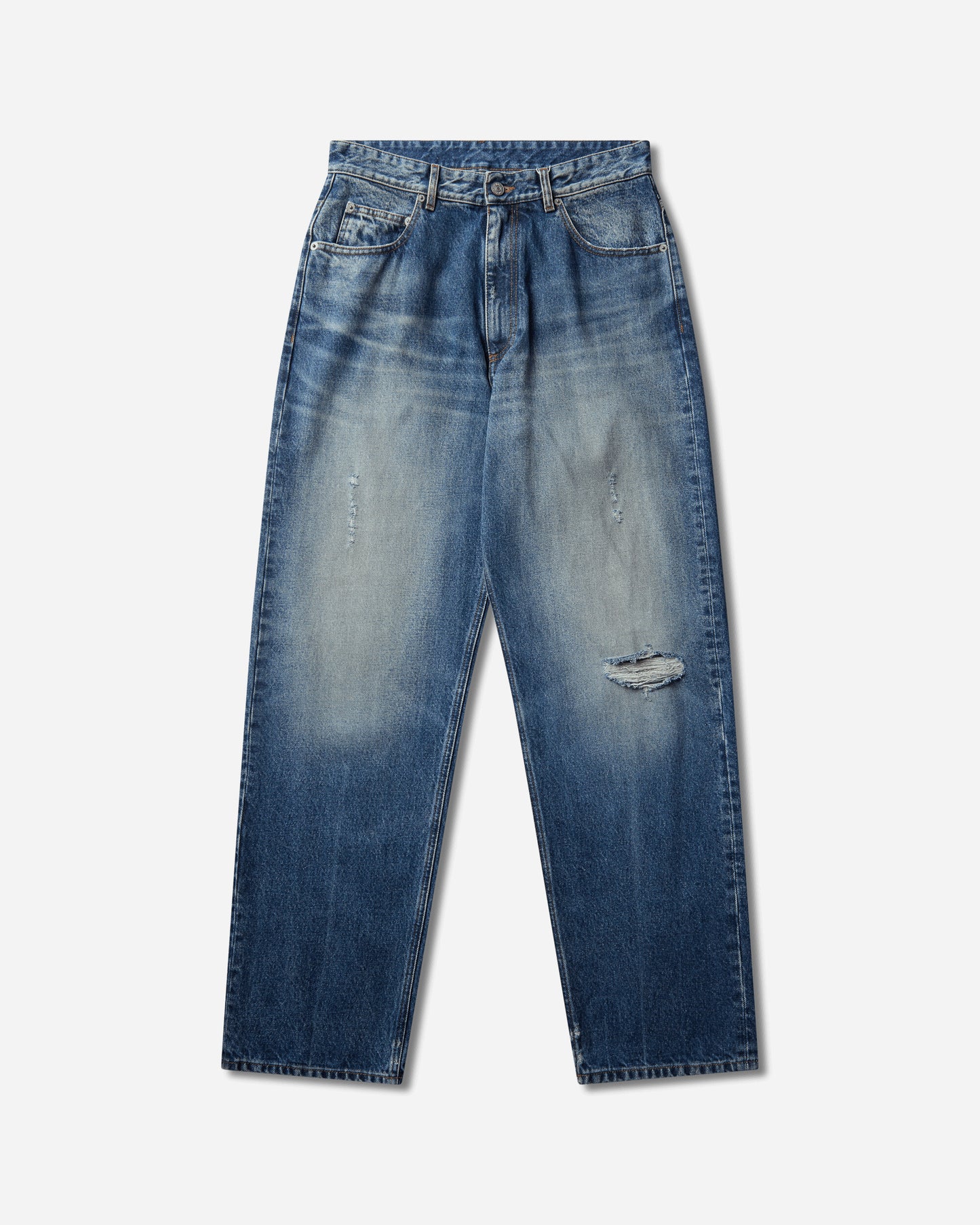 MM6 Maison Margiela Pants 5 Pockets Medium Blue Pants Denim SH2LA0054 961