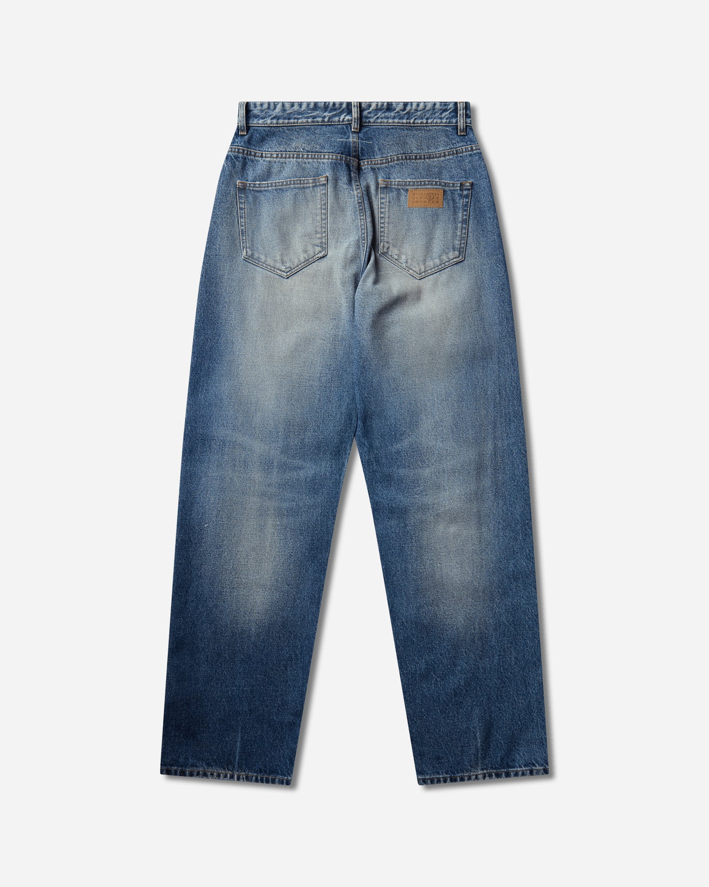 MM6 Maison Margiela Pants 5 Pockets Medium Blue Pants Denim SH2LA0054 961