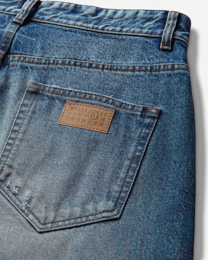 MM6 Maison Margiela Pants 5 Pockets Medium Blue Pants Denim SH2LA0054 961