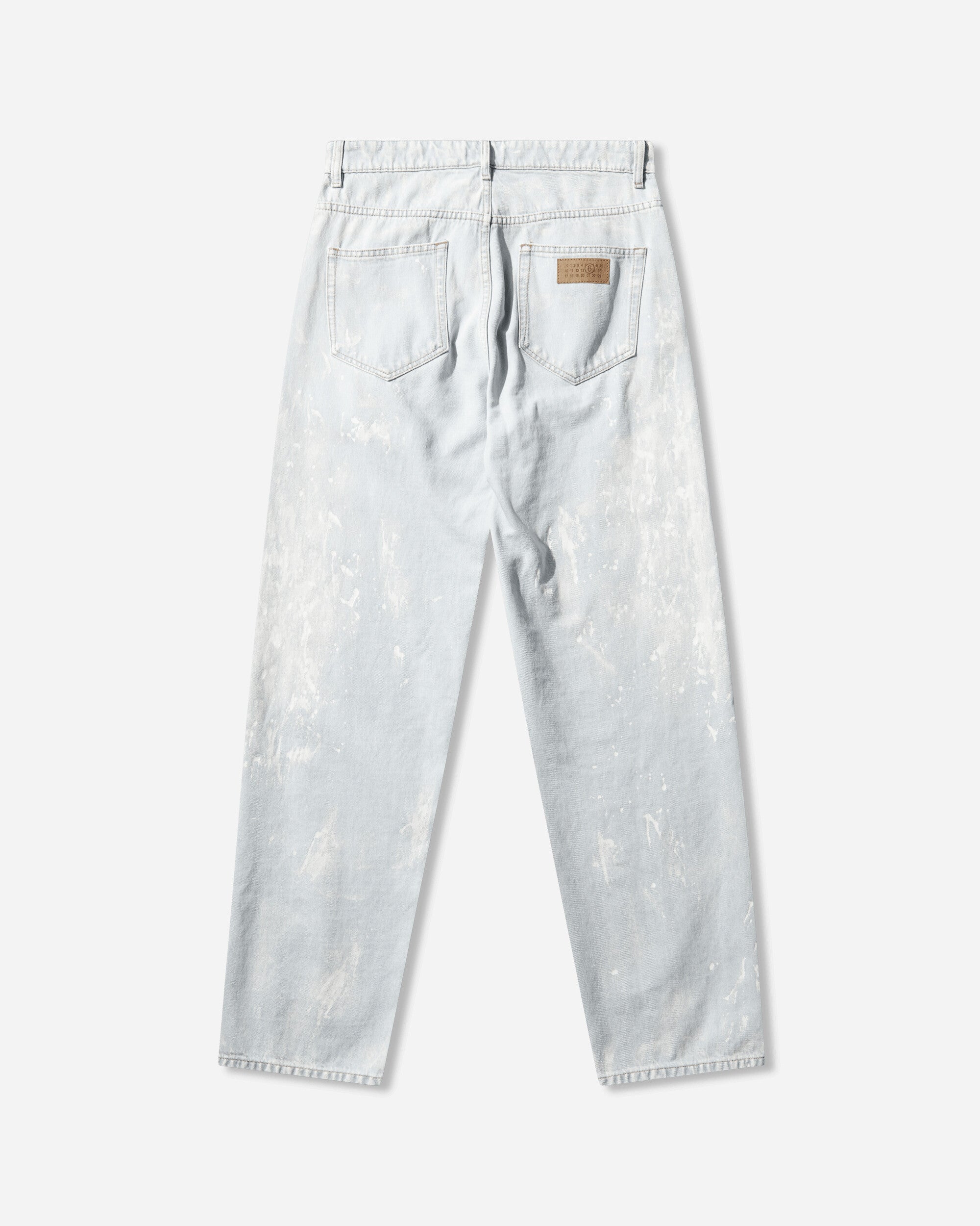 MM6 Maison Margiela Pants 5 Pockets Light Blue Pants Denim SH2LA0054 966