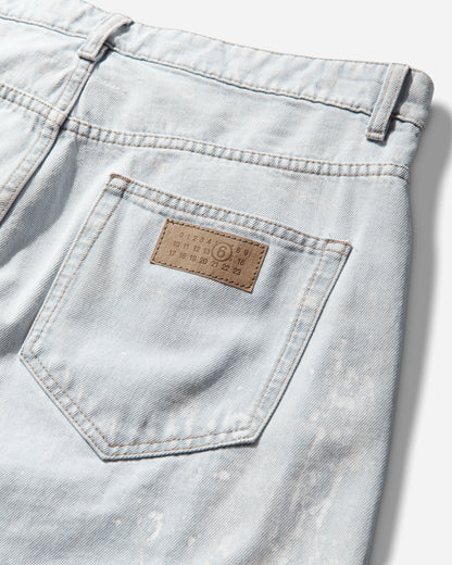 MM6 Maison Margiela Pants 5 Pockets Light Blue Pants Denim SH2LA0054 966