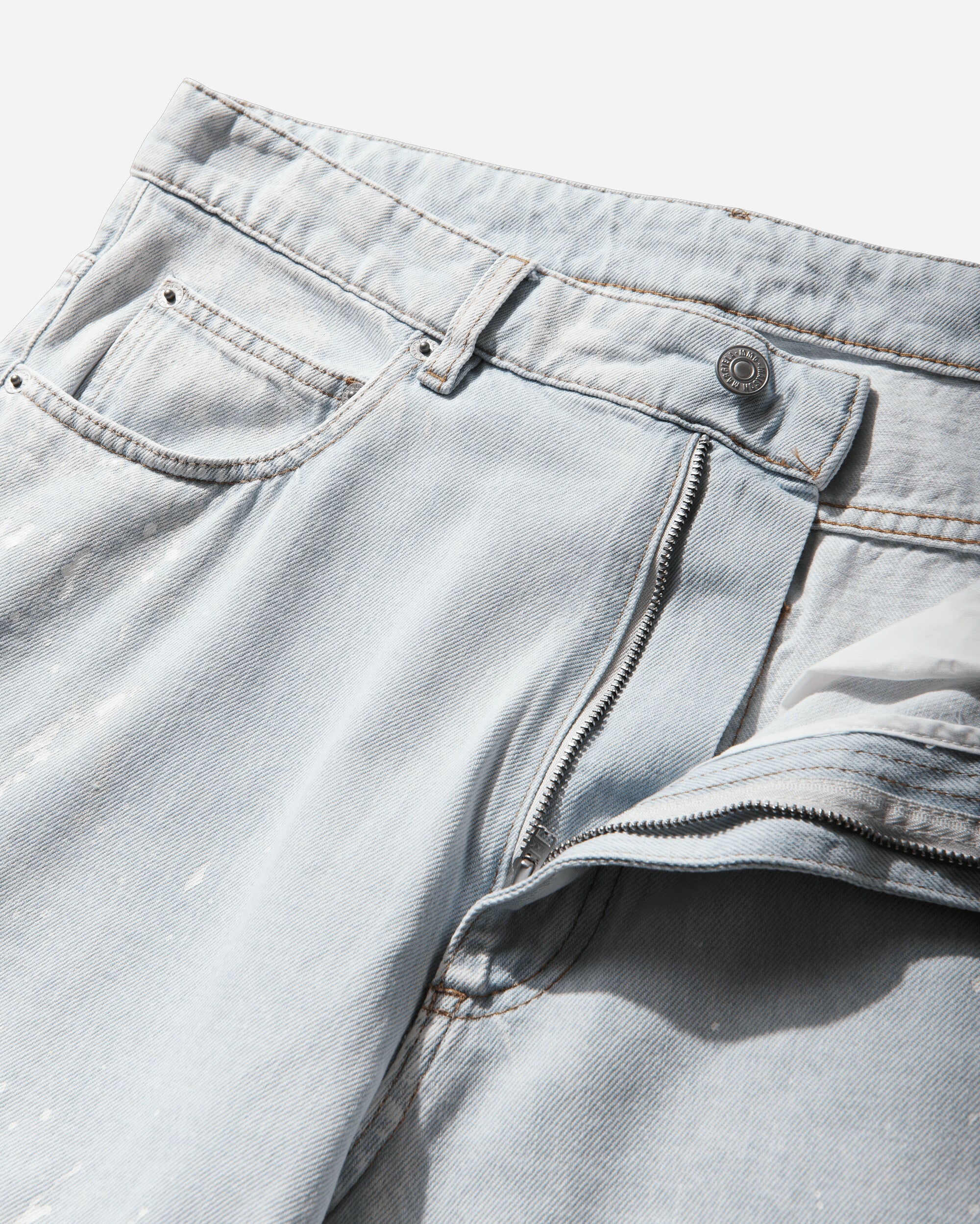 MM6 Maison Margiela Pants 5 Pockets Light Blue Pants Denim SH2LA0054 966
