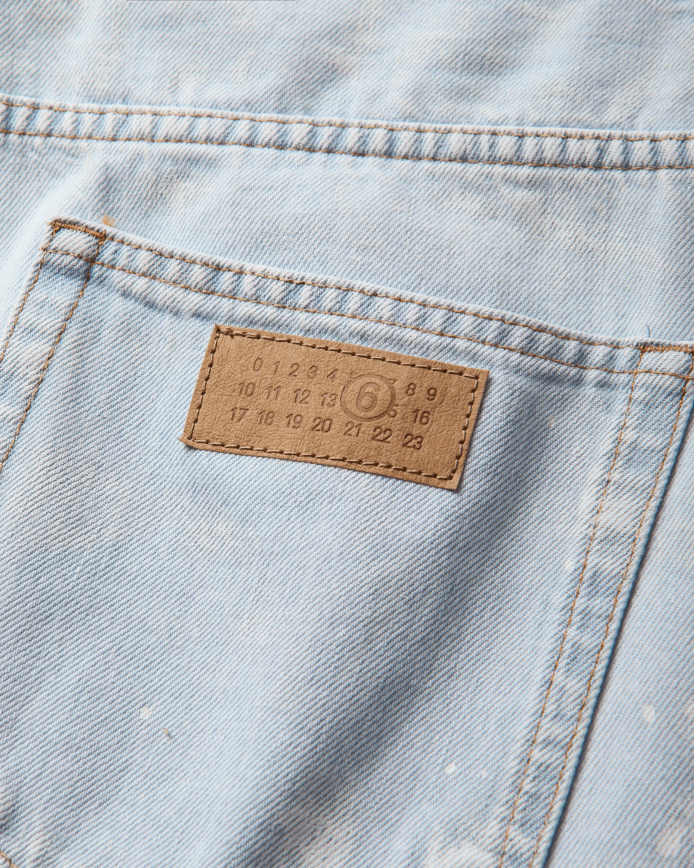 MM6 Maison Margiela Pants 5 Pockets Light Blue Pants Denim SH2LA0054 966