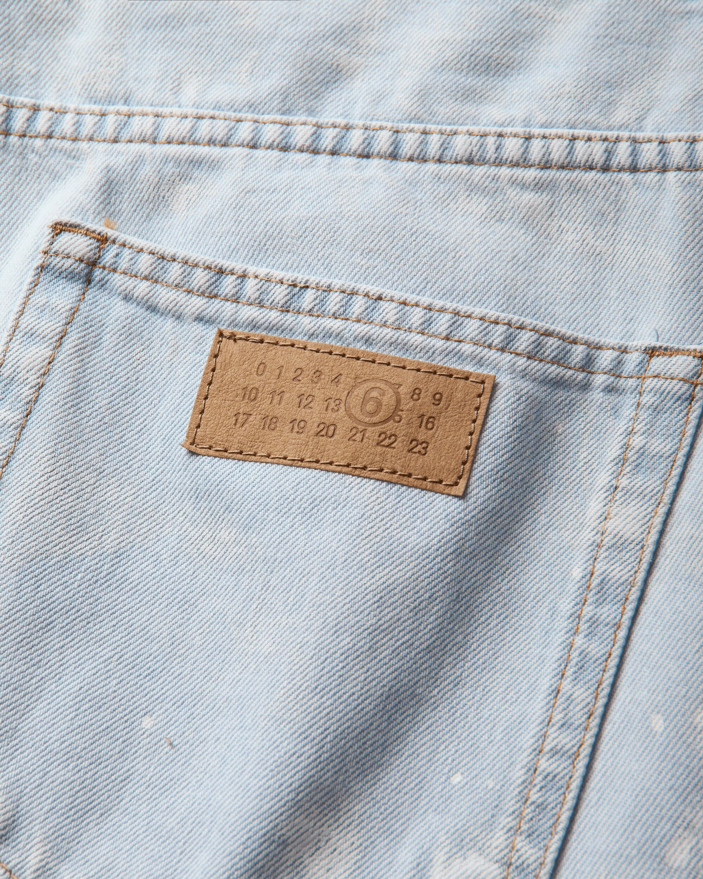 MM6 Maison Margiela Pants 5 Pockets Light Blue Pants Denim SH2LA0054 966