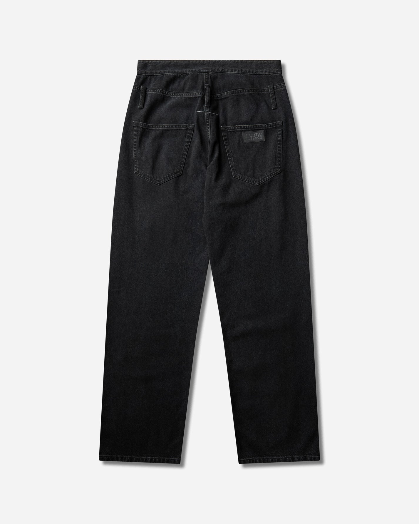 MM6 Maison Margiela Pants 5 Pockets Black Pants Denim SH0LA0040 963