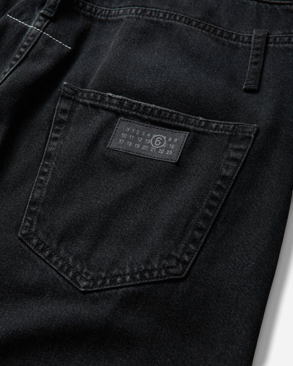MM6 Maison Margiela Pants 5 Pockets Black Pants Denim SH0LA0040 963
