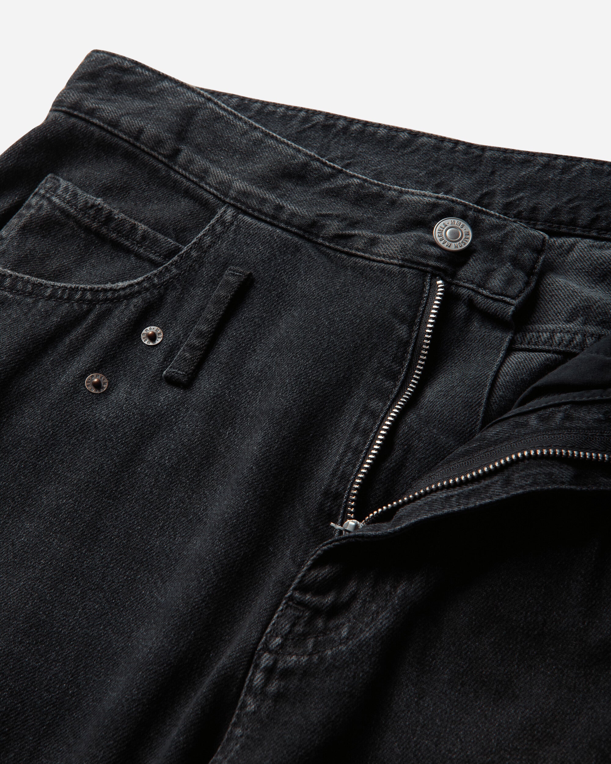 MM6 Maison Margiela Pants 5 Pockets Black Pants Denim SH0LA0040 963