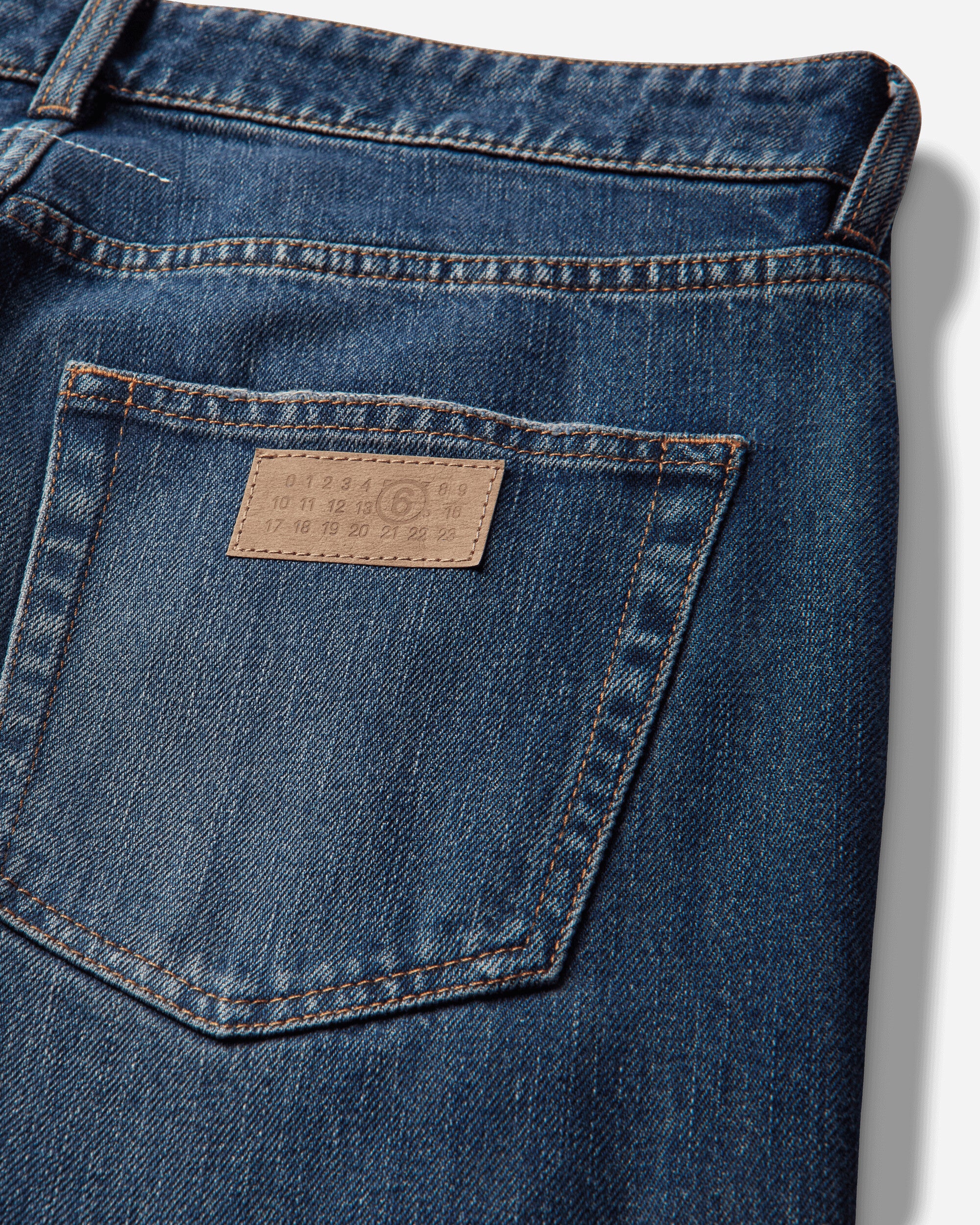 MM6 Maison Margiela Pants 5 Pockets Dark Blue Pants Denim SH2LA0063 963