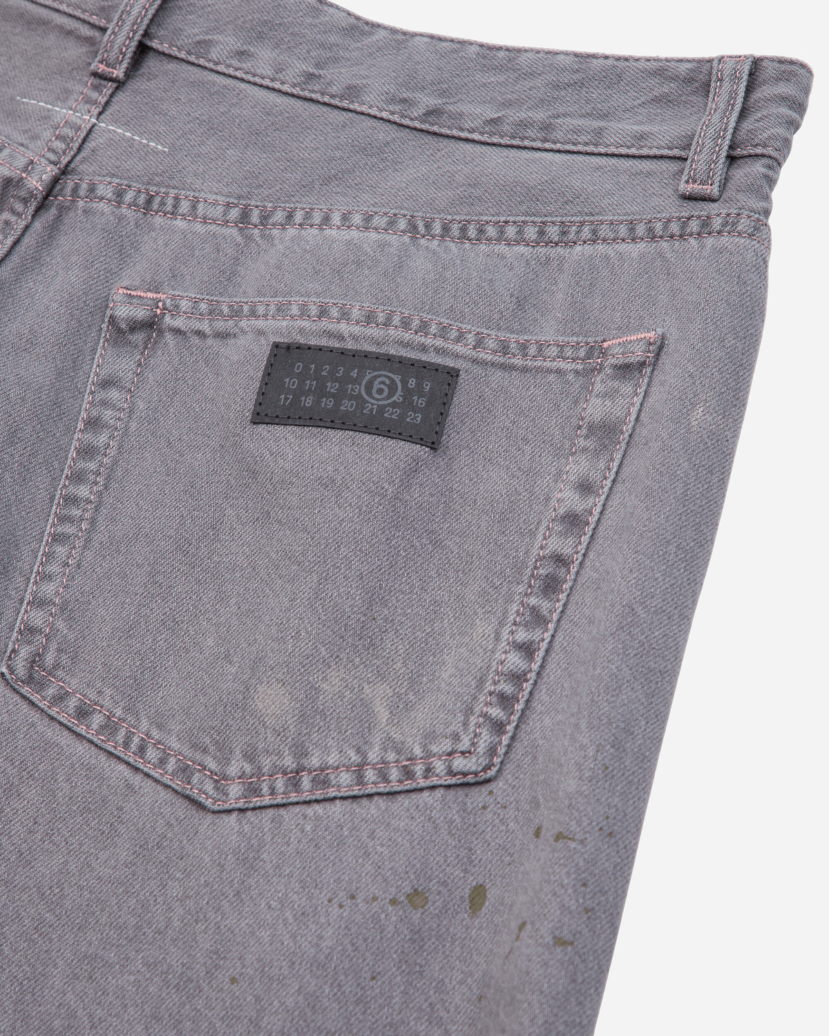 MM6 Maison Margiela Wmns Pants 5 Pockets Washed Black Pants Denim S62LB0223 964