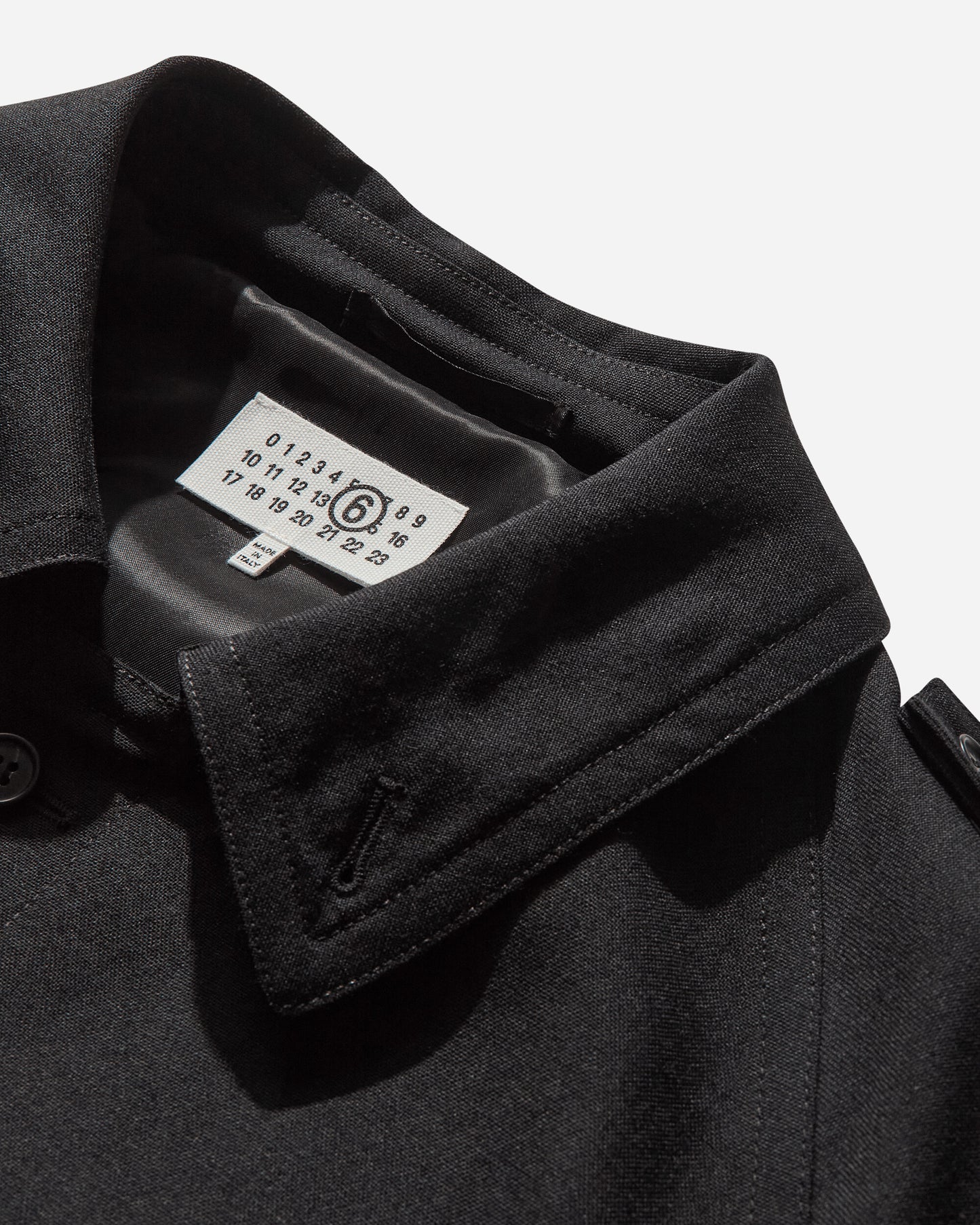 MM6 Maison Margiela Mm6 Trench Coat Black Coats and Jackets Jackets SH2AH0013 900