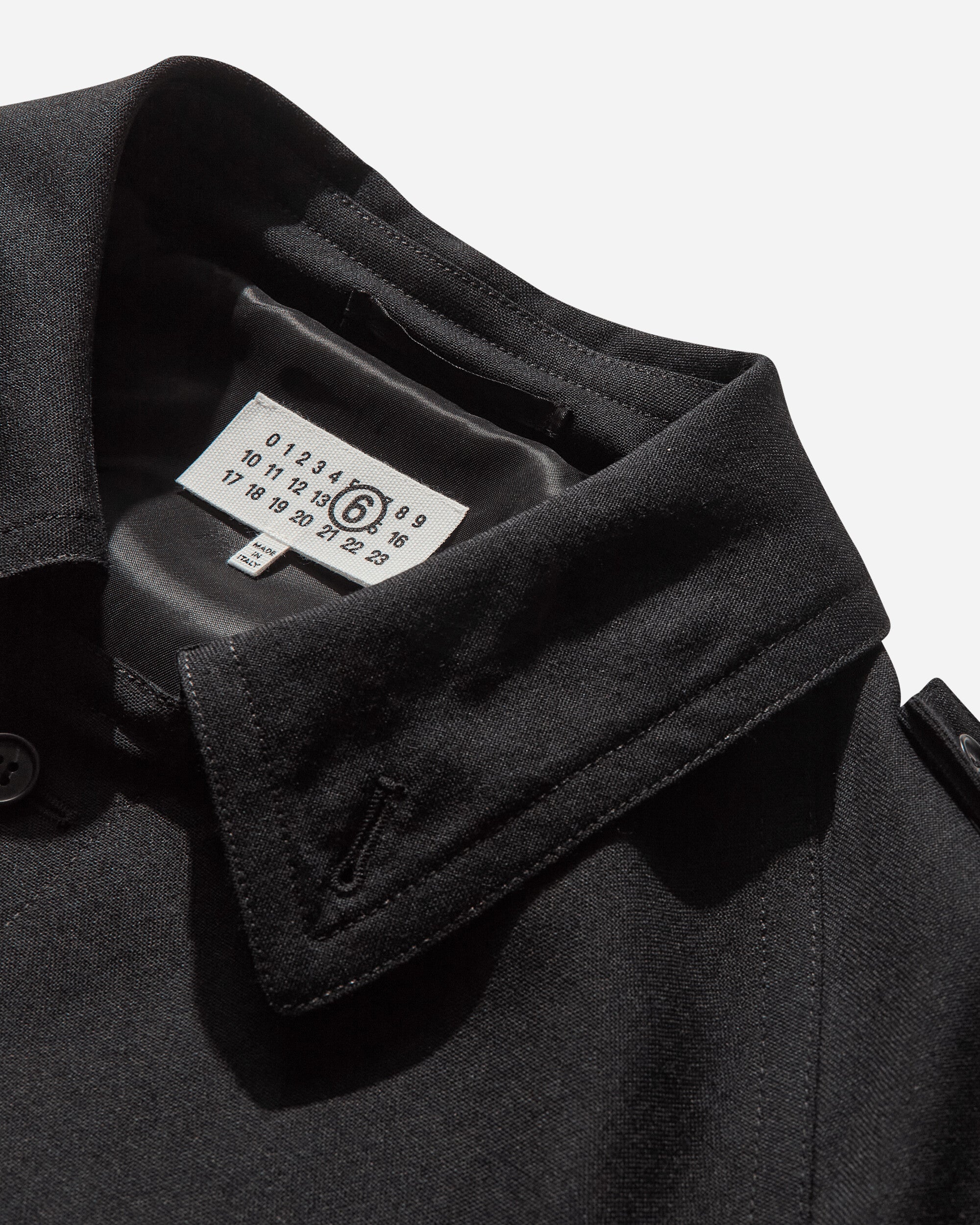 MM6 Maison Margiela Mm6 Trench Coat Black Coats and Jackets Jackets SH2AH0013 900