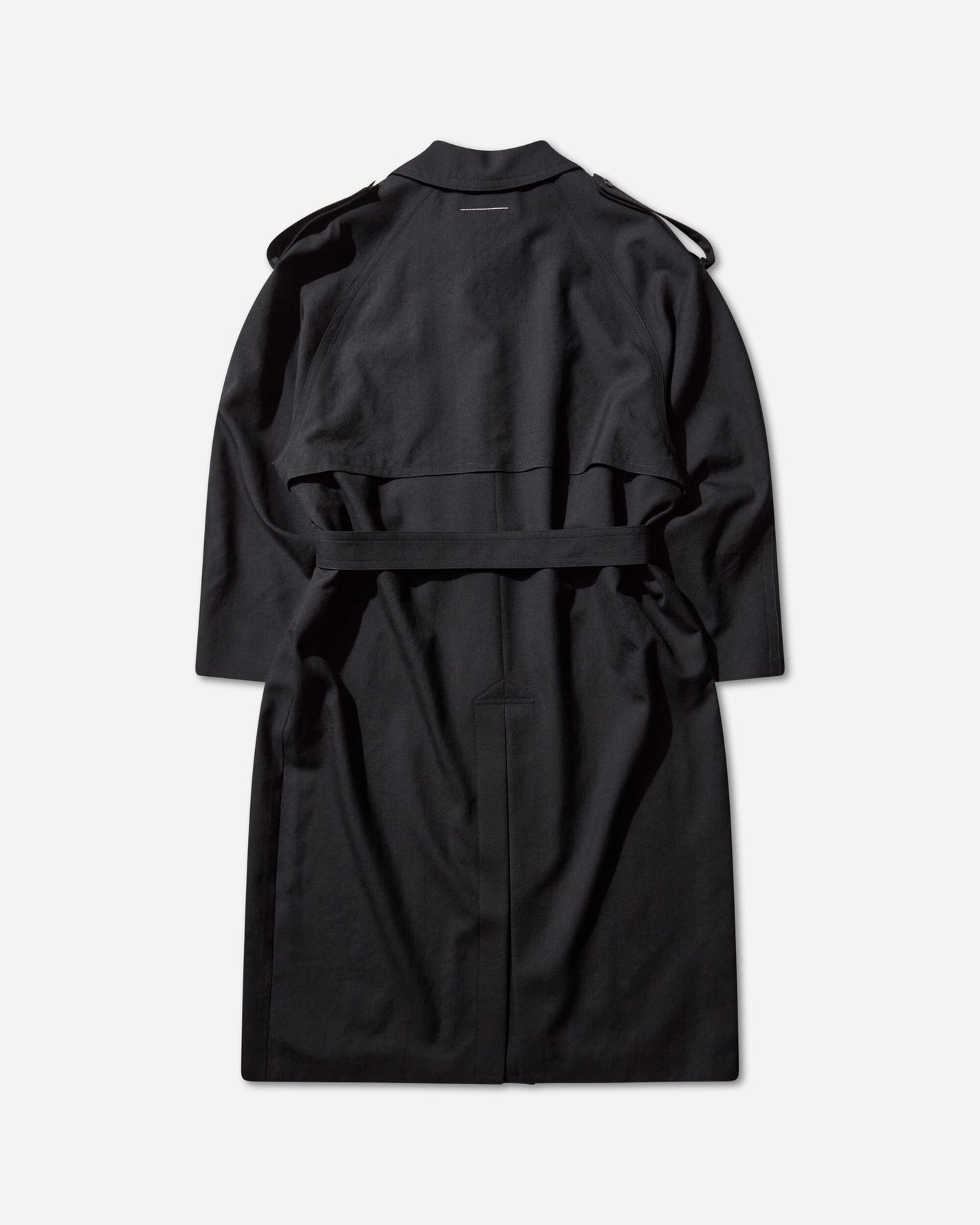 MM6 Maison Margiela Mm6 Trench Coat Black Coats and Jackets Jackets SH2AH0013 900