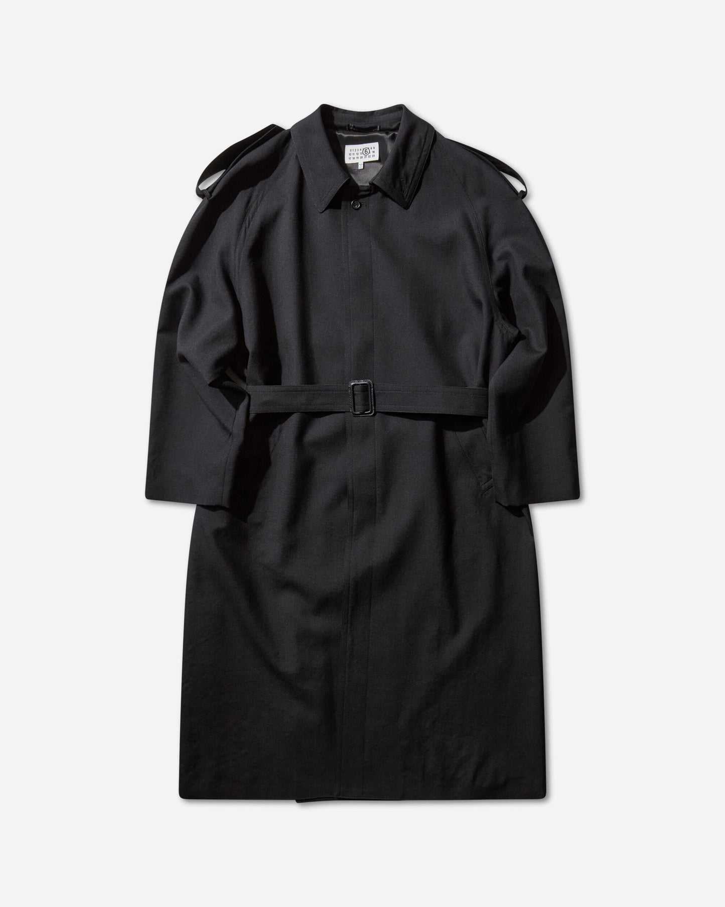MM6 Maison Margiela Mm6 Trench Coat Black Coats and Jackets Jackets SH2AH0013 900