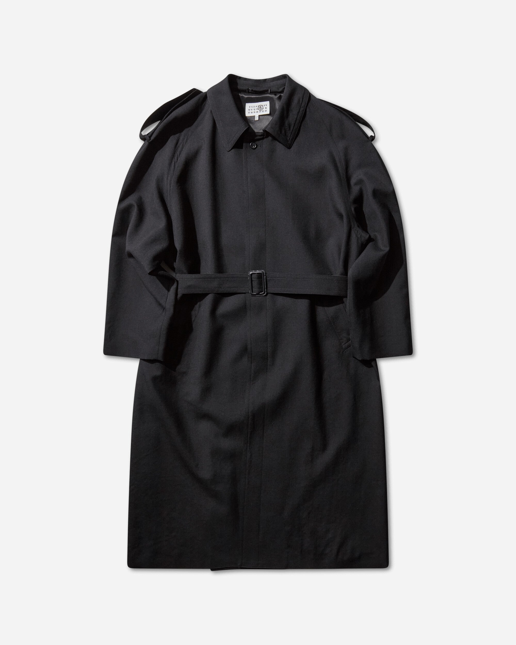 MM6 Maison Margiela Mm6 Trench Coat Black Coats and Jackets Jackets SH2AH0013 900