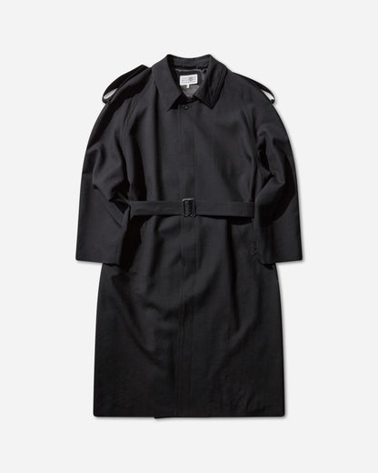 MM6 Maison Margiela Mm6 Trench Coat Black Coats and Jackets Jackets SH2AH0013 900