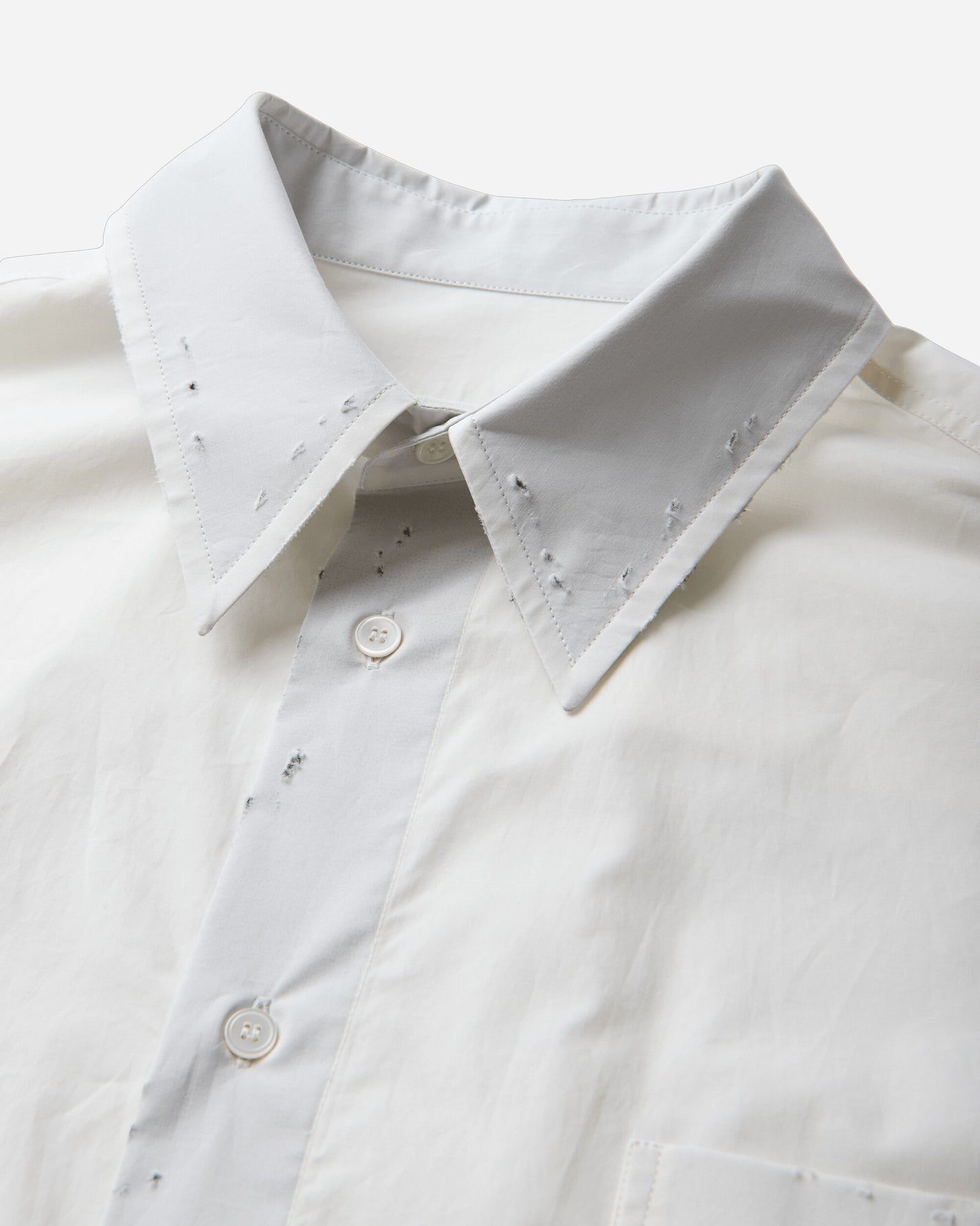 MM6 Maison Margiela Longsleeved Shirt Off White Shirts Longsleeve Shirt SH0DT0051 101