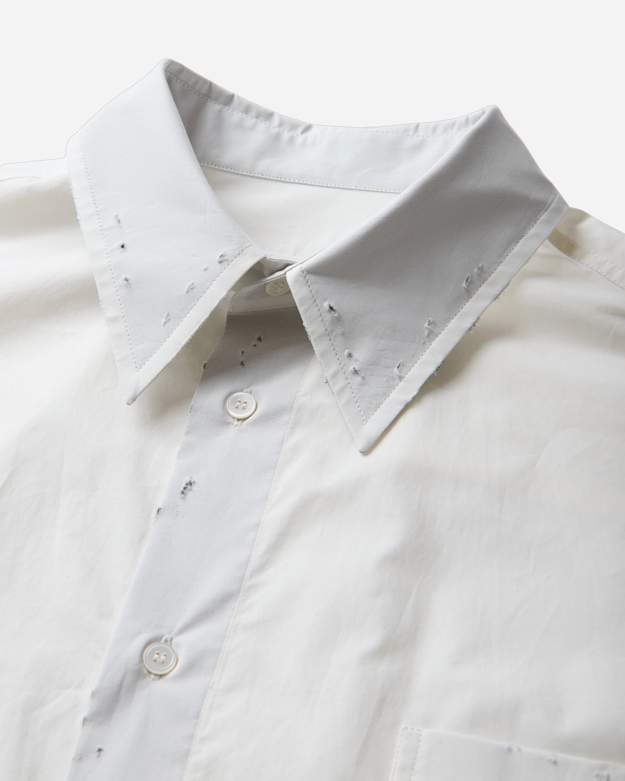 MM6 Maison Margiela Longsleeved Shirt Off White Shirts Longsleeve Shirt SH0DT0051 101