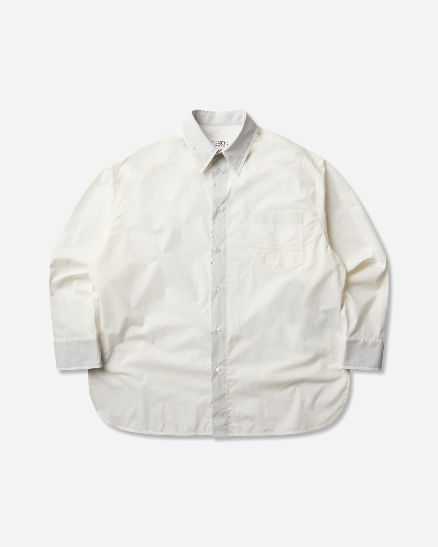 MM6 Maison Margiela Longsleeved Shirt Off White Shirts Longsleeve Shirt SH0DT0051 101