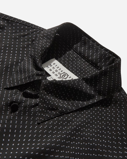 MM6 Maison Margiela Mm6 Long-Sleeved Shirt Black/White Shirts Longsleeve Shirt SH2DT0023 001S