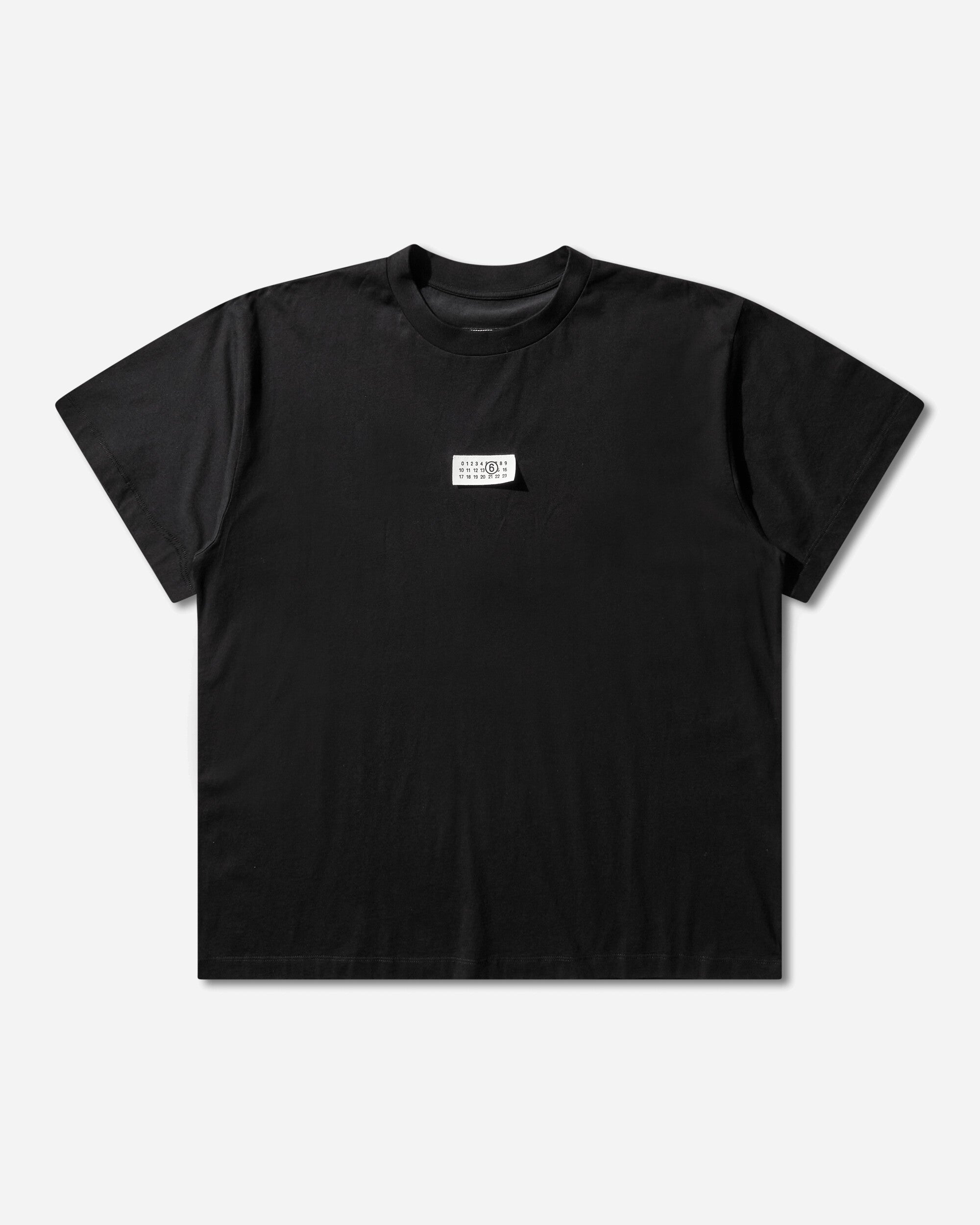 MM6 Maison Margiela T-Shirt Black T-Shirts Shortsleeve SH0GC0032 900