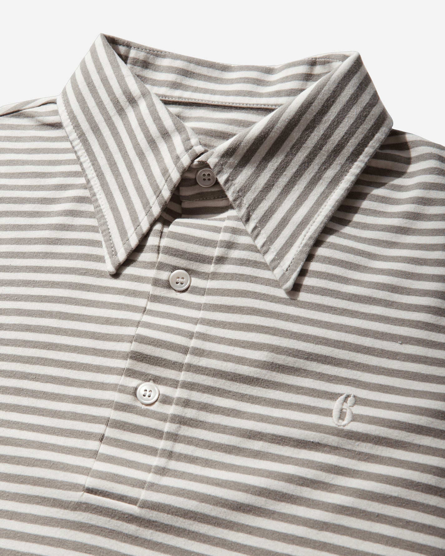 MM6 Maison Margiela Polo Shirt Beige/Off White Shirts Shortsleeve Shirt SH2GL0011 001F