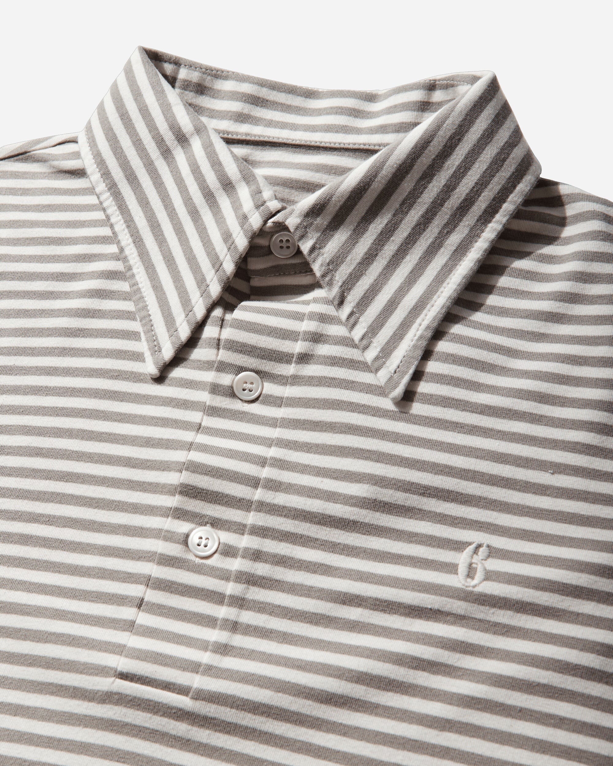 MM6 Maison Margiela Polo Shirt Beige/Off White Shirts Shortsleeve Shirt SH2GL0011 001F