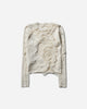 MM6 Maison Margiela Wmns Distressed Crewneck Off white Knitwears Sweaters S62HL0032 101