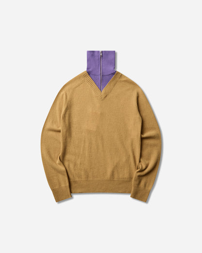 MM6 Maison Margiela Wmns Pullover Mustard/violet Knitwears Sweaters S62HA0109 961