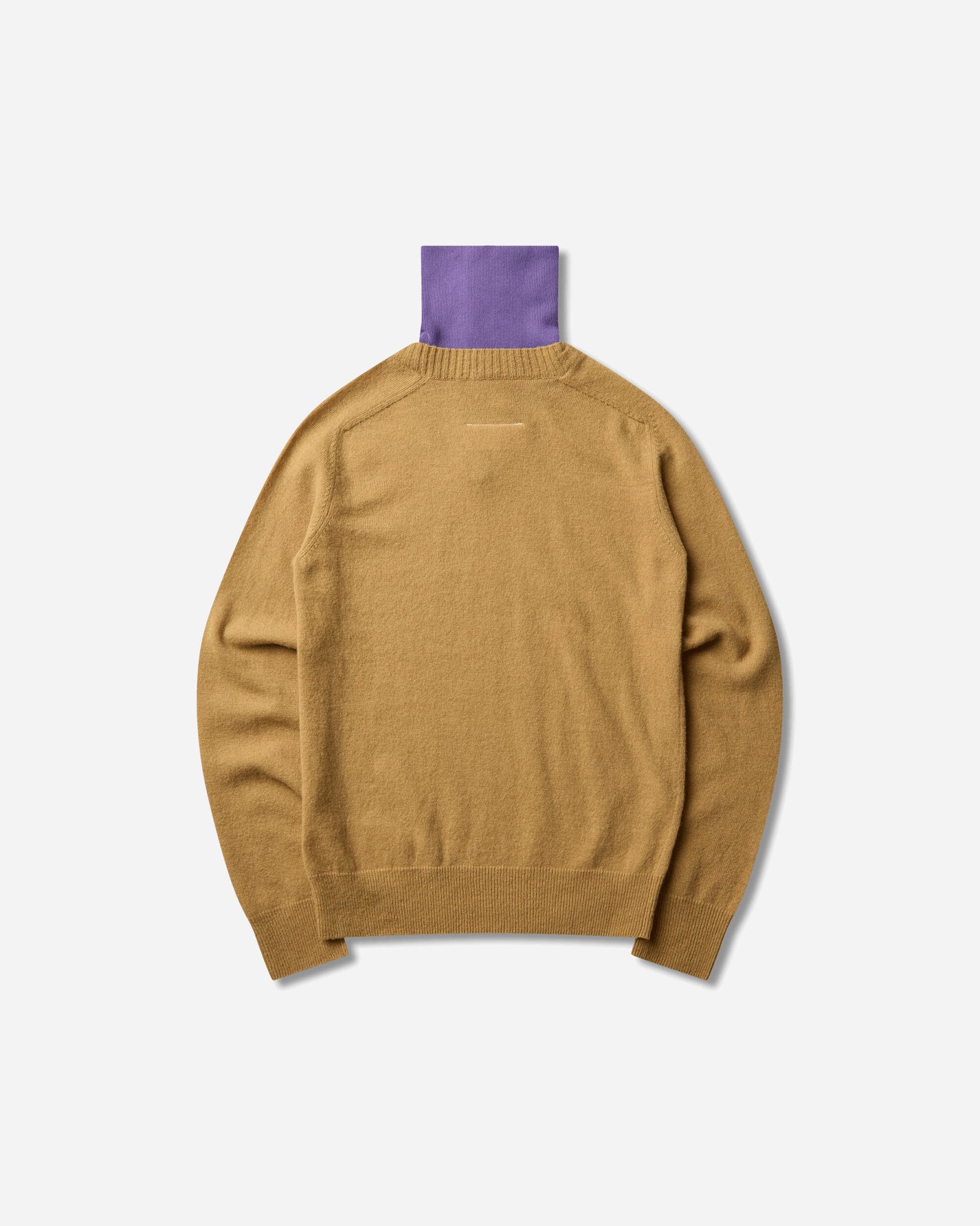 MM6 Maison Margiela Wmns Pullover Mustard/violet Knitwears Sweaters S62HA0109 961
