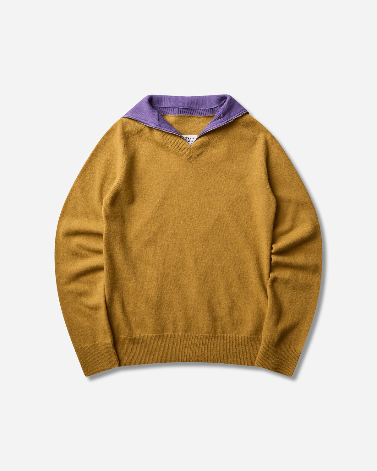 MM6 Maison Margiela Wmns Pullover Mustard/violet Knitwears Sweaters S62HA0109 961