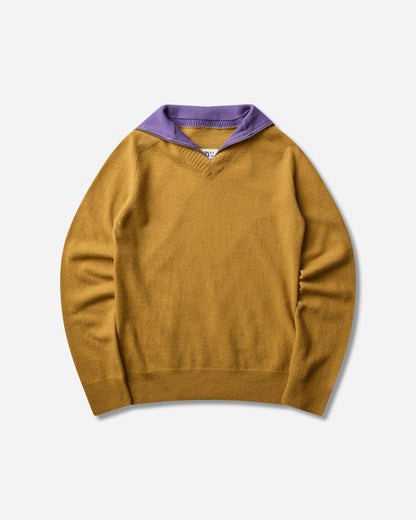 MM6 Maison Margiela Wmns Pullover Mustard/violet Knitwears Sweaters S62HA0109 961