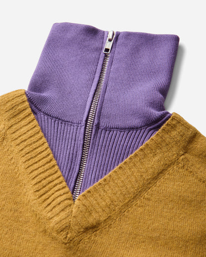 MM6 Maison Margiela Wmns Pullover Mustard/violet Knitwears Sweaters S62HA0109 961