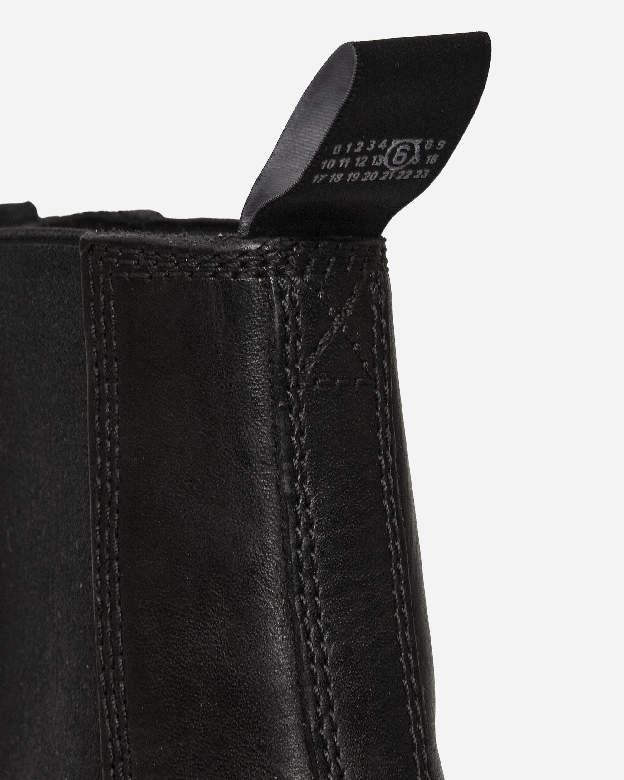 MM6 Maison Margiela Ankle Boot Black Boots Chelsea Boots SH1WU0014 T8013