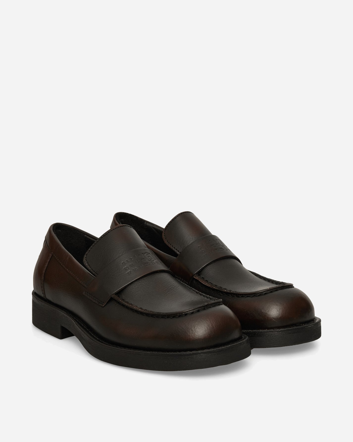 MM6 Maison Margiela Mm6 Men’S Shoes Show Cappuccino/Black Classic Shoes Loafers SH1WR0006 H0A16