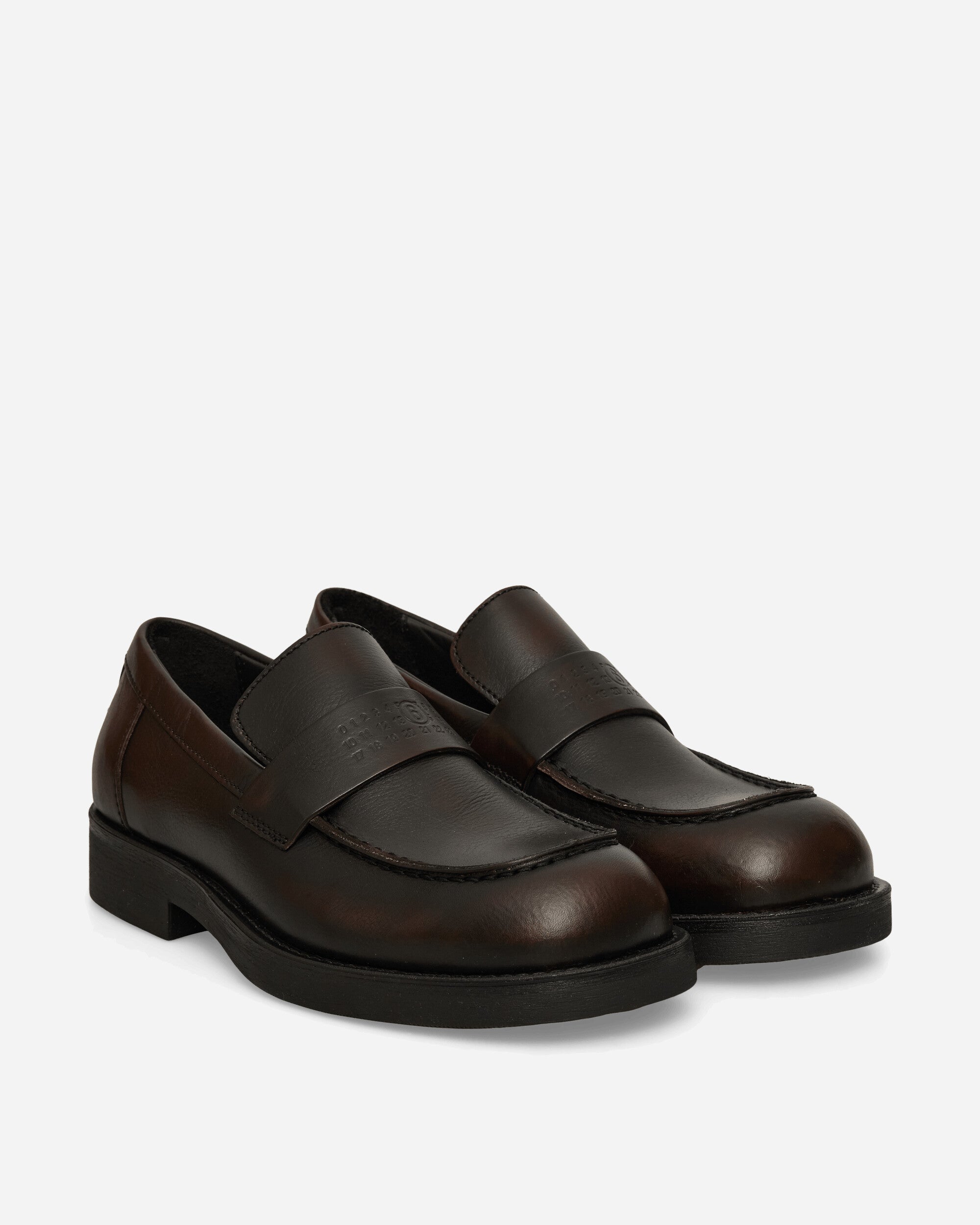 MM6 Maison Margiela Mm6 Men’S Shoes Show Cappuccino/Black Classic Shoes Loafers SH1WR0006 H0A16