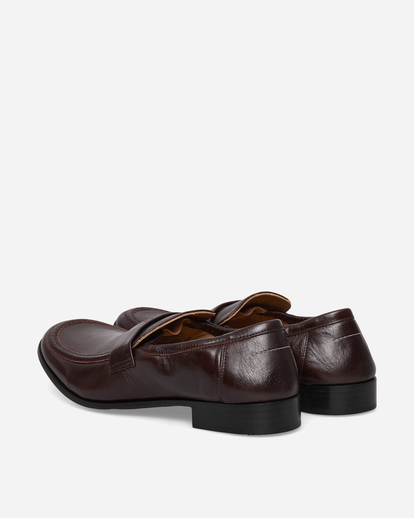 MM6 Maison Margiela Mocassin Coffee Bean Classic Shoes Loafers SH3WR0008 T8243