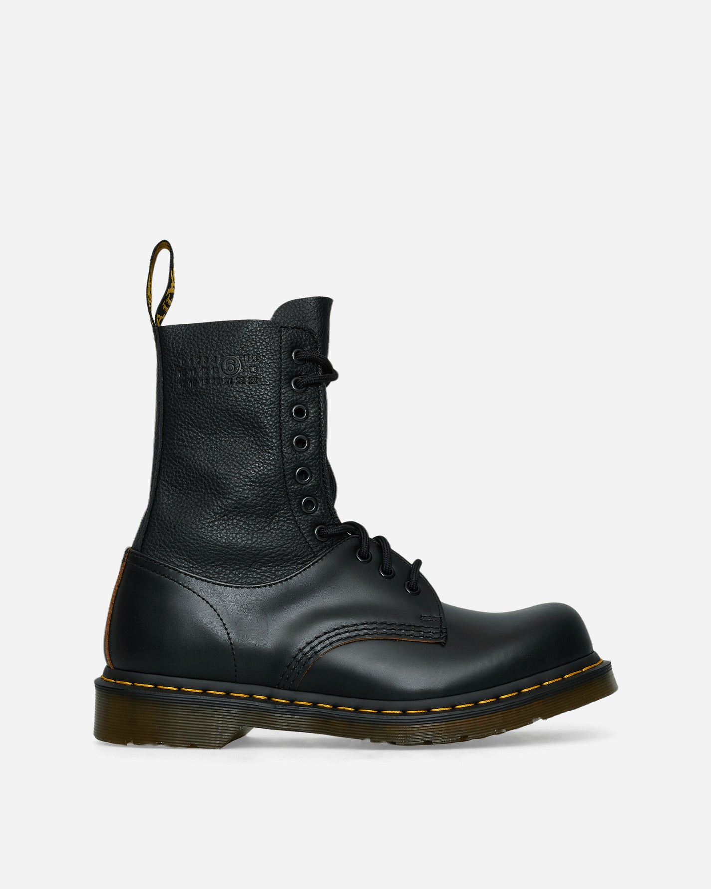 MM6 Maison Margiela 1490 10 Eye - Twisted And Reimagined - 85 Last Black / Black Boots Mid Boot S66WU0126P8030 H6851