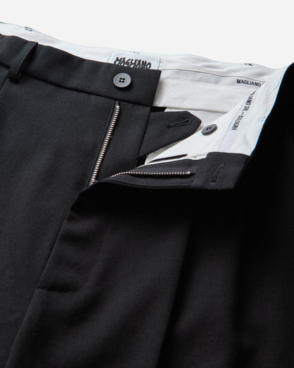 Magliano Classic Zip Double P Black Pants Casual MGFW26PA02221 6103