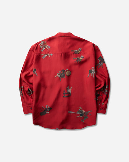 Magliano A Bunch Of Keys Shir Red Shirts Longsleeve Shirt MGFW26SR01092 8503