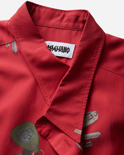 Magliano A Bunch Of Keys Shir Red Shirts Longsleeve Shirt MGFW26SR01092 8503