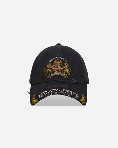 Martine Rose Cut Peak Cap Black Washed Hats Caps 1130WP13002