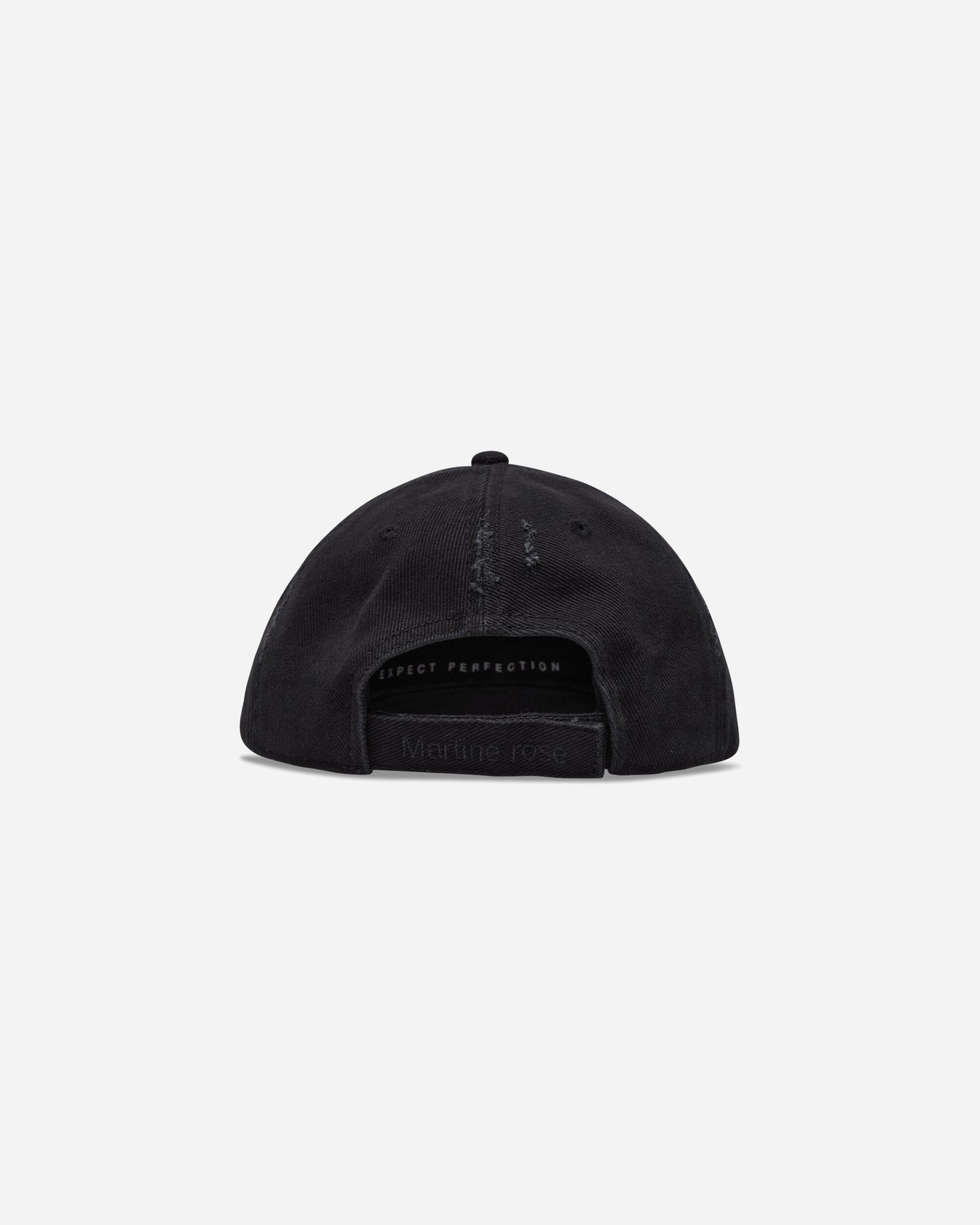 Martine Rose Cut Peak Cap Black Washed Hats Caps 1130WP13002