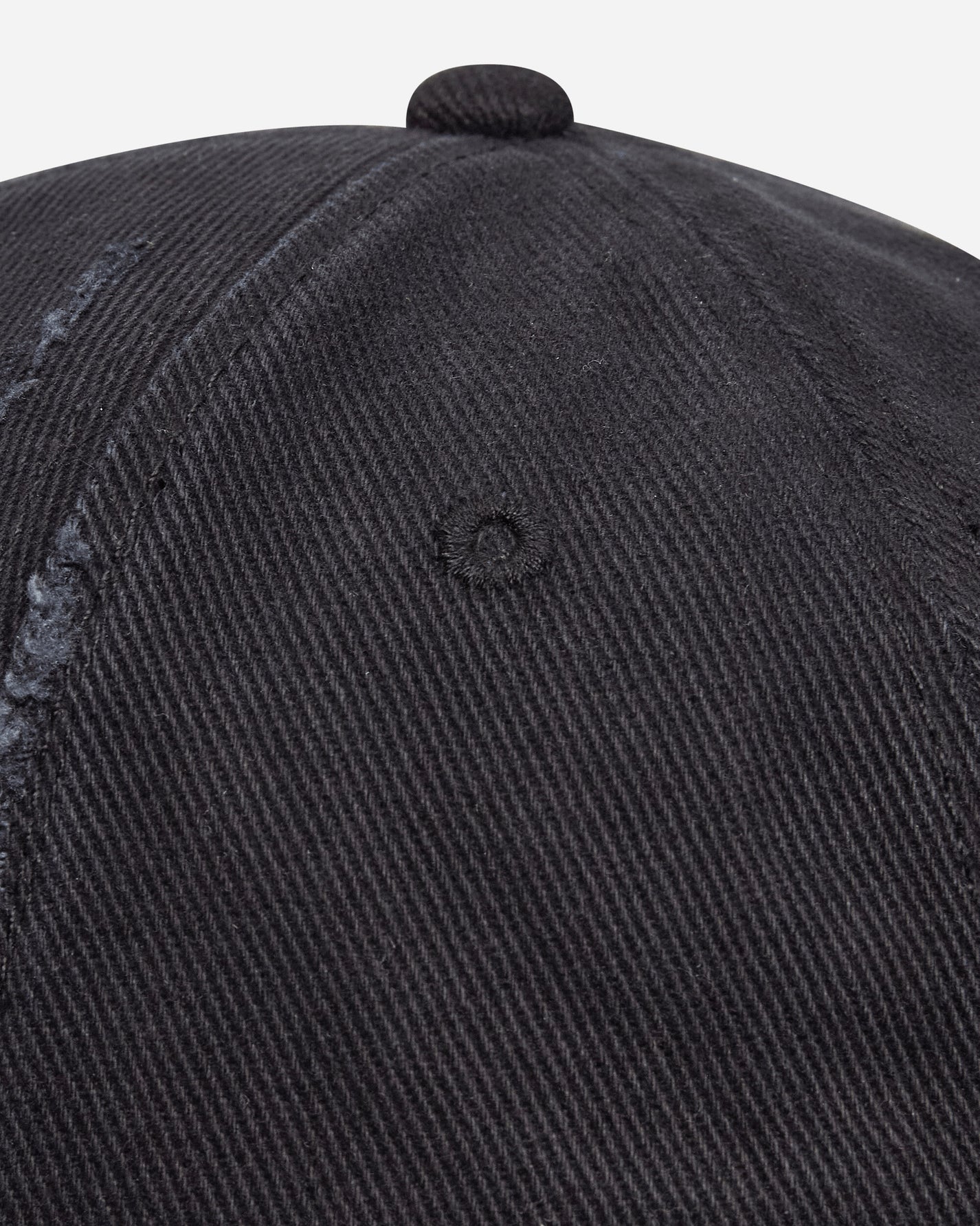 Martine Rose Cut Peak Cap Black Washed Hats Caps 1130WP13002